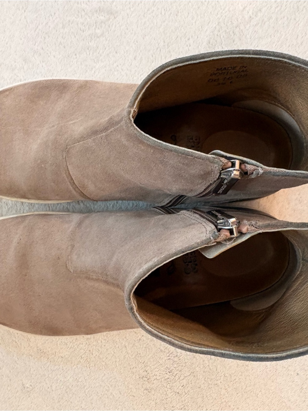 Birkenstock Women's Myra Suede Zip Ankle Booties in Tan Sz 39 - Picture 11 of 14